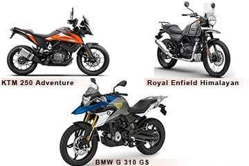 KTM 250 Adventure vs BS6 BMW G 310 GS vs Royal Enfield Himalayan: Detailed Comparison