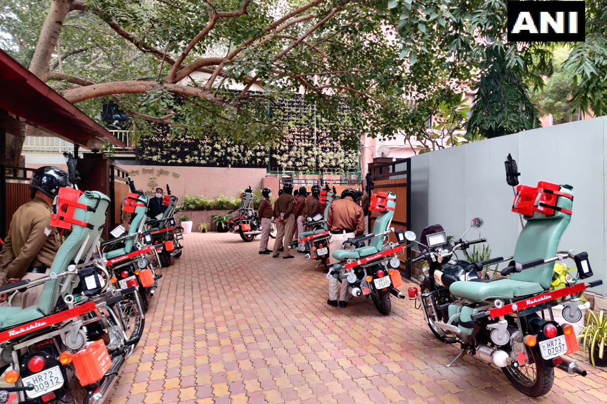 'RAKSHITA' Bike Ambulances Based on Royal Enfield Motorcycle Inducted into CRPF