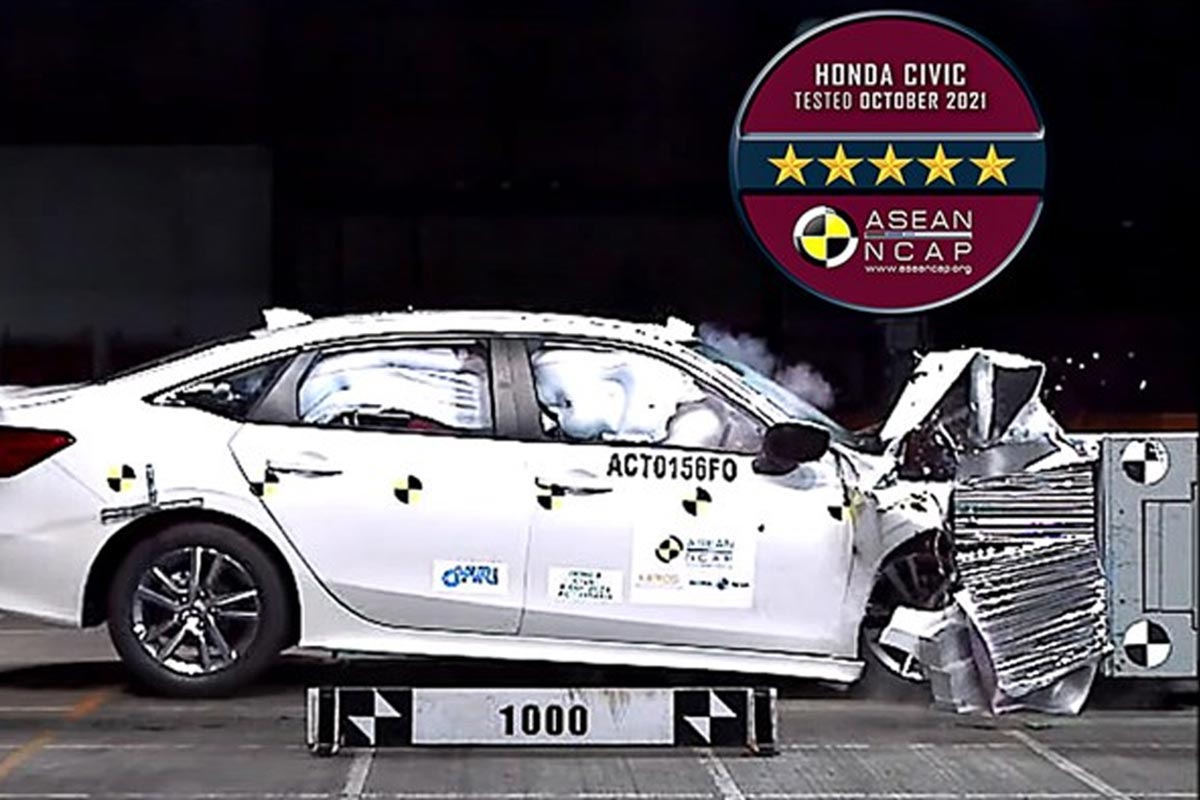 New-Gen Honda Civic Achieves 5-Star ASEAN NCAP Safety Rating