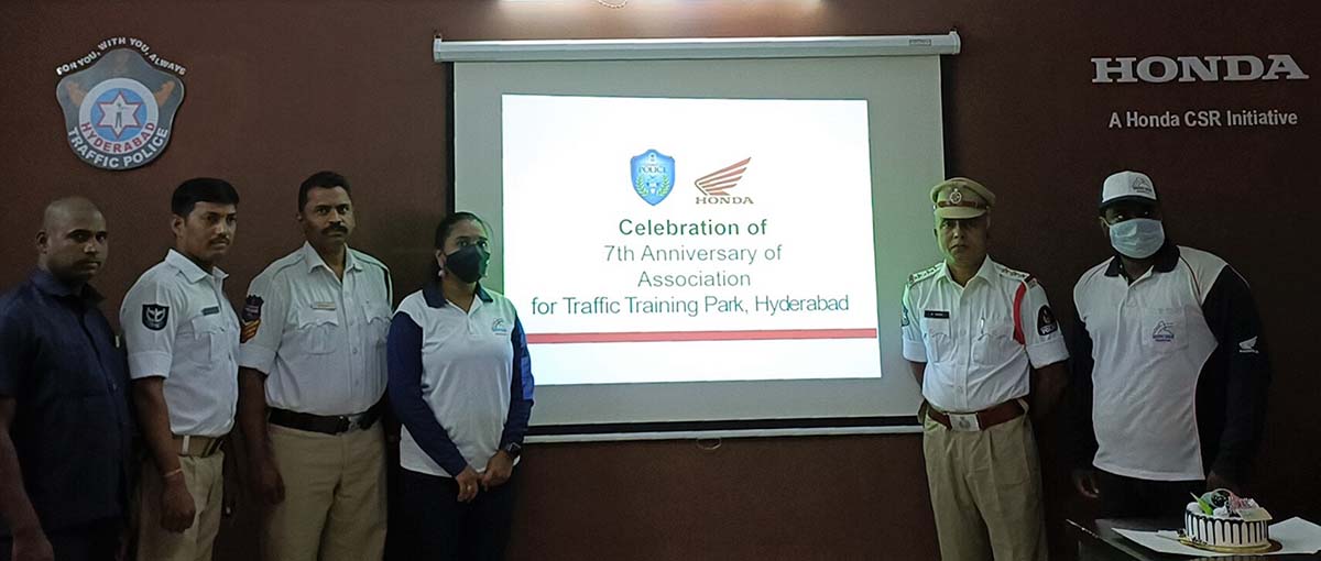 Honda 2Wheelers & Hyderabad Traffic Police Celebrated 7th Anniversary