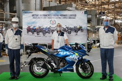 Suzuki Motorcycle Rolls out 5 Millionth Bike from Gurugram Facility