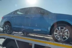 Skoda Slavia Spotted on Flatbed Ahead of Launch