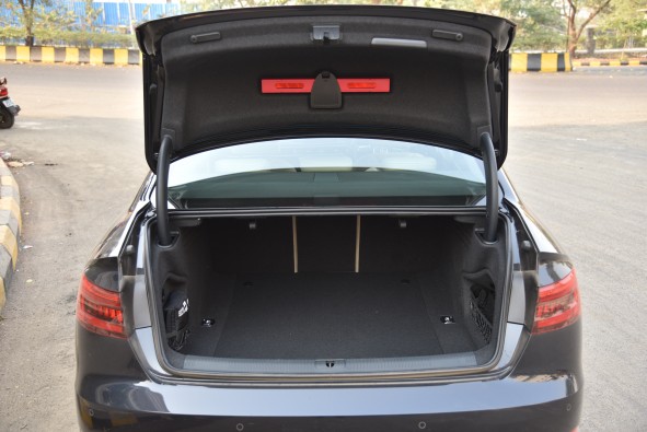 Boot capacity is 480 litres. 