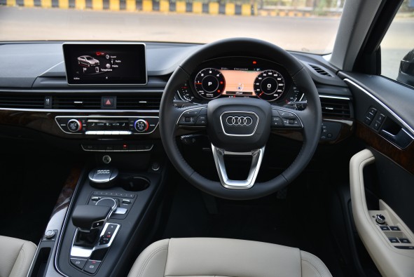 Like all Audis, the A4's cabin is fastidiously put together.