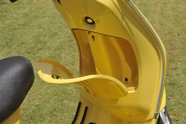 Handy storage up front.