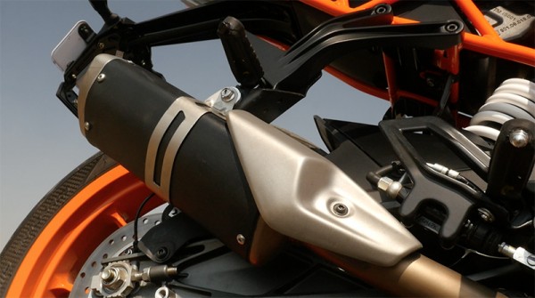 Side exhaust canister for new bike. 