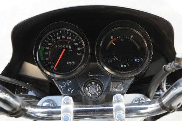 Instrument cluster is neatly laid out.