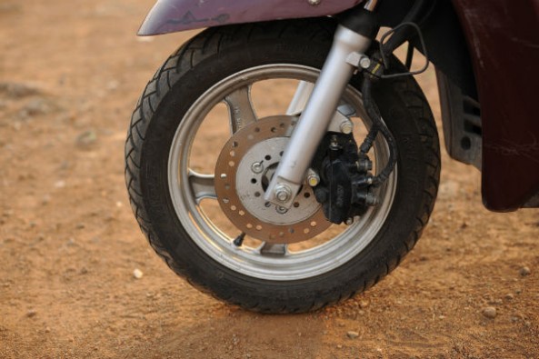 Front disc is optional