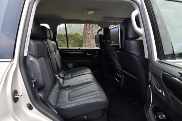 Lexus LX450d rear seat