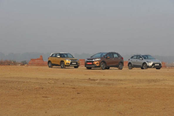 Honda WR-V vs Hyundai i20 Active vs Maruti Vitara Brezza 