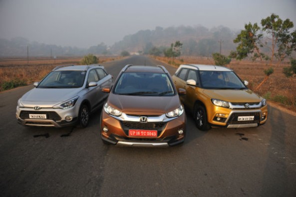 The WR-V is the latest among the three cars here.