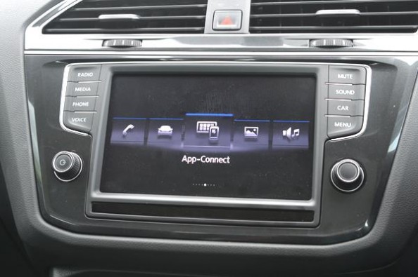 Volkswagen Tiguan touchscreen infotainment