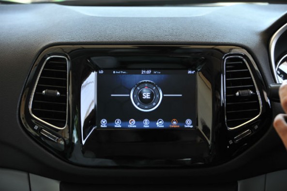 Jeep Compass touchscreen infotainment system