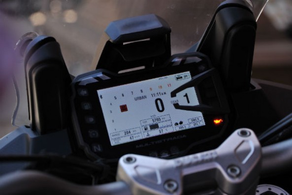 Ducati Multistrada 1200 Enduro instrument cluster