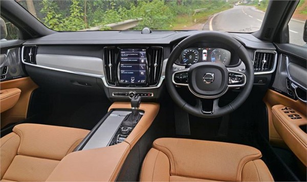 Volvo V90 Cross Country's cabin design is near-identical to the S90 sedan.