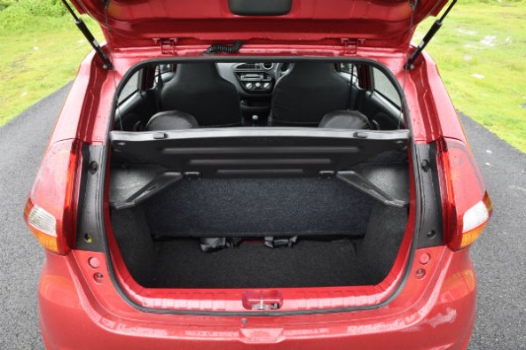 Boot space is 222 litres