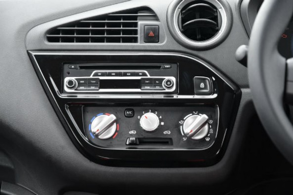 No touchscreen, only a basic audio system, 