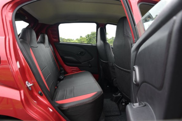 Plenty of headroom and leg room at the back. 