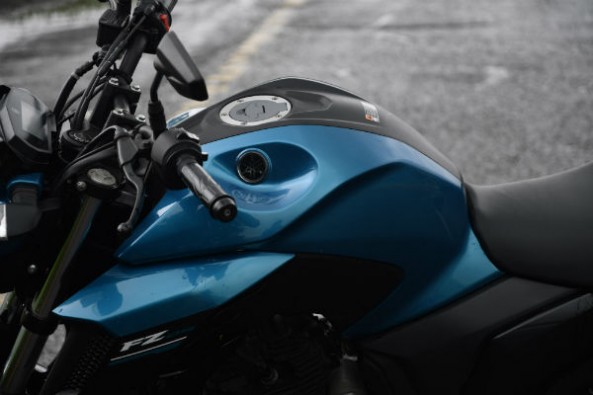 The FZ's tank looks the most muscular.