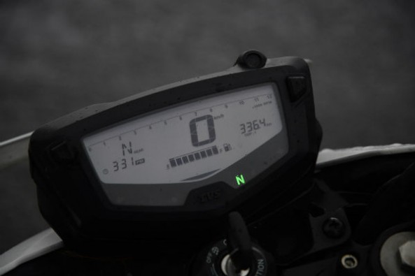 The Apache's instrument cluster looks quite modern.