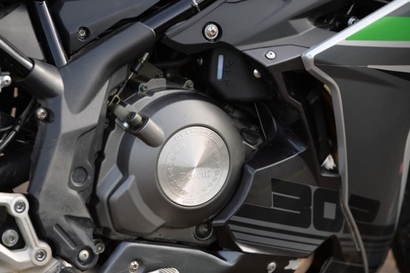 twin-cylinder engine making 38.8hp and 26.5Nm of torque.