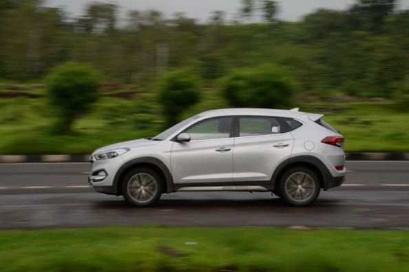Volkswagen Tiguan in action.