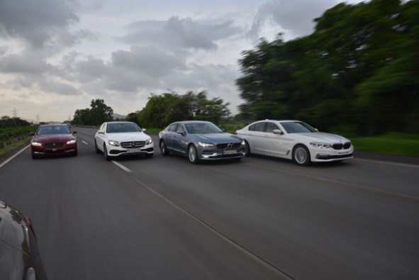 520d vs E220d vs S90 vs XF