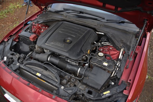 Jaguar’s new Ingenium engine feels strong down low.