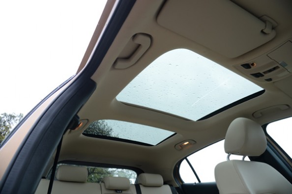 Large panoramic roof.