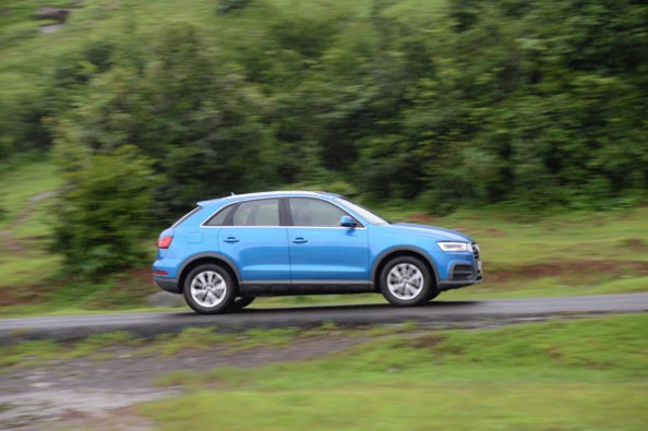 Sunroof makes the Audi feel airy.