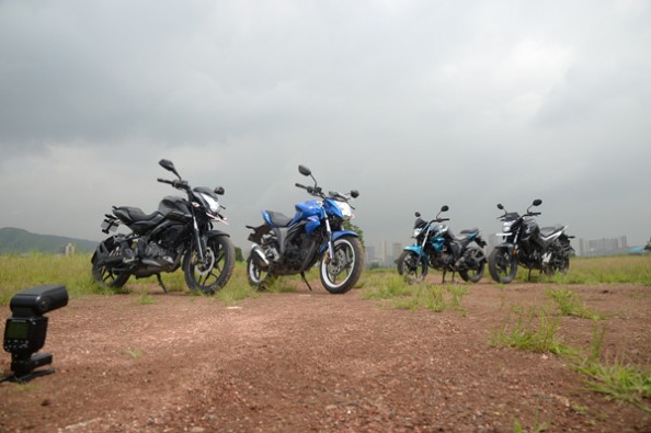 NS160 vs FZ-S vs Gixxer vs Hornet.