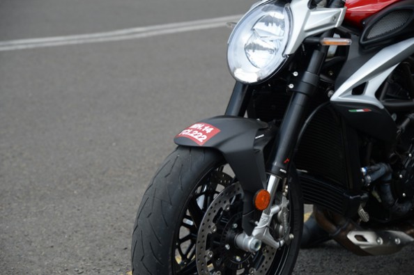 Aggressive front-end on the Brutale.