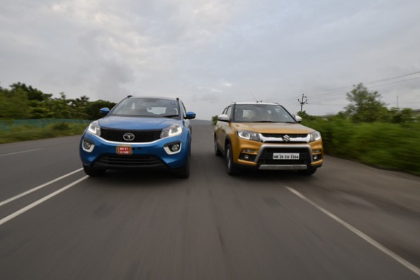 Tata Nexon vs Maruti Vitara Brezza.