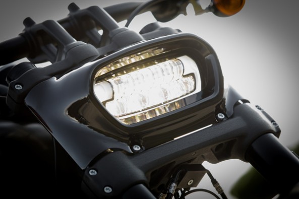 Rectangular LED headlight.