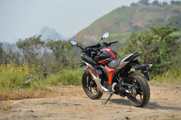 Suzuki Gixxer SF ABS rear.