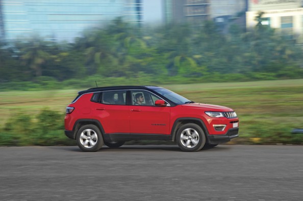 Jeep Compass in action.