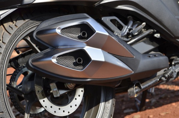 Reworked exhaust system.