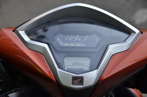 Modern instrument cluster.