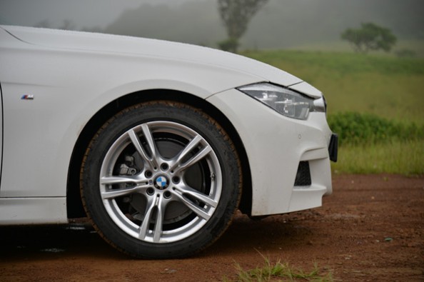 BMW 330i 5-spoke wheels.