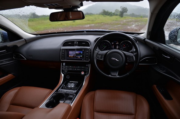 BMW 330i vs Jaguar XE 25t rear.