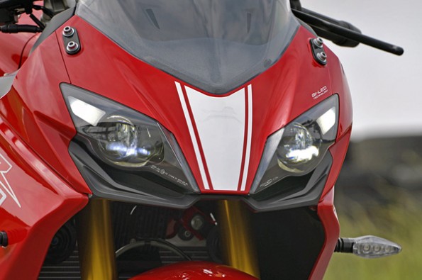 ABS-equipped caliper.