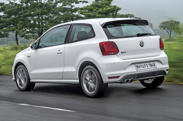 Polo GTI rear action shot.