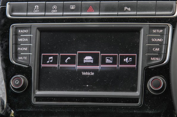 VW's touchscreen unit on the GTI.