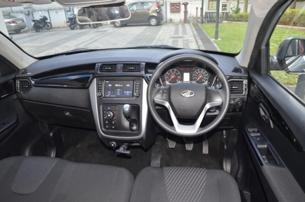 The all-black interiors in the new KUV look great.
