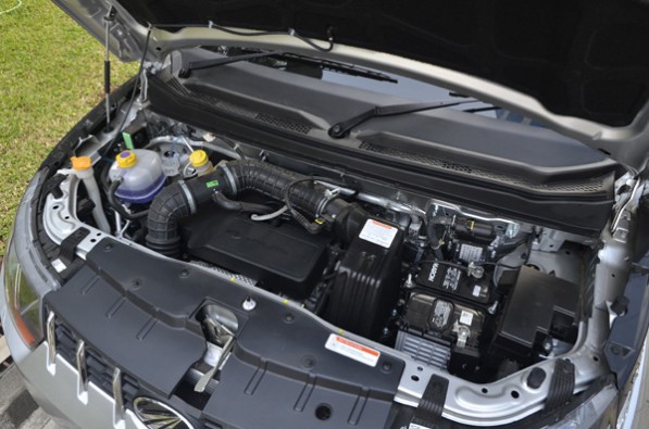 Mahindra's extremely refined three-cylinder diesel engine.