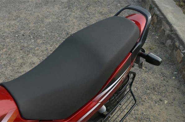 Wide and firm seat is comfortable.