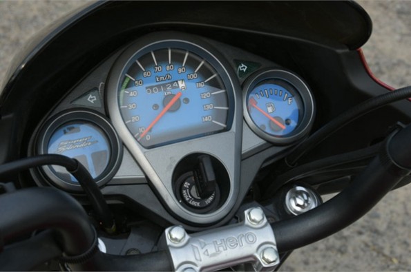 Traditional analogue cluster looks neat.