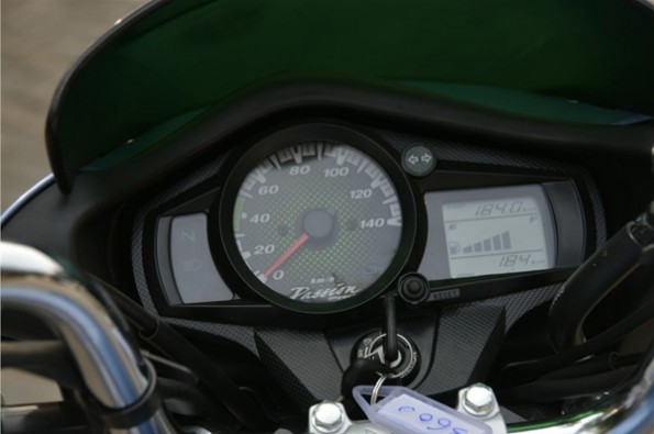 The Pro's instrumentation looks basic.