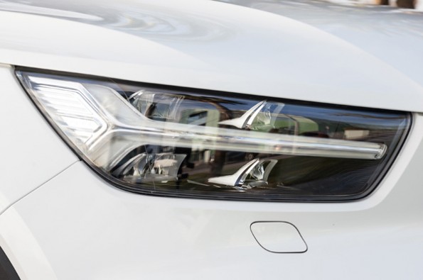 Typical-Volvo headlight design.