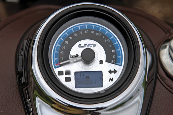 Instrument cluster difficult to read.